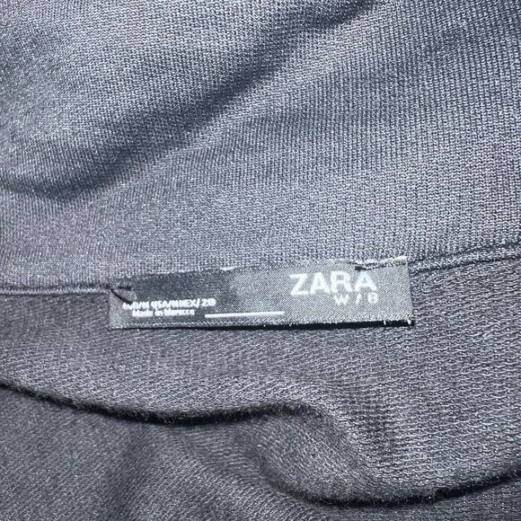 Zara Black Long Robe Coat Lightweight Full Length - Picture 8 of 9